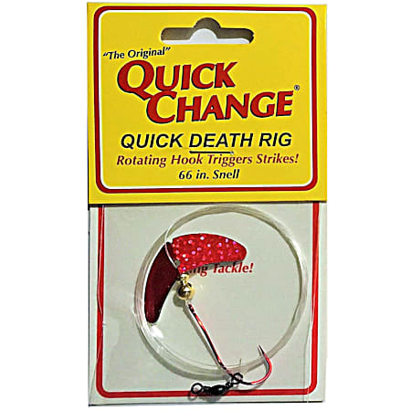 Red Quick Death Rig Walleye Wing
