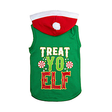 Treat Yo Elf Dog Hoodie