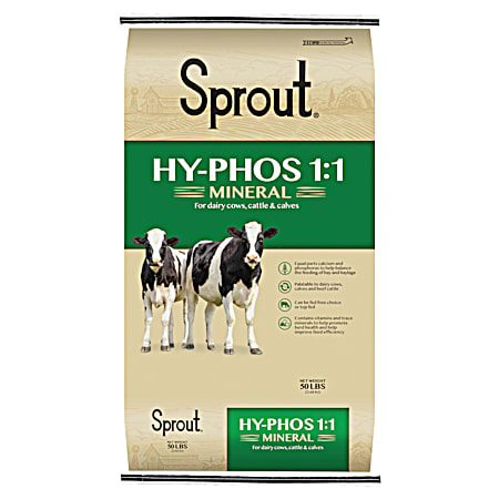 Hy-Phos 1/1 Mineral & Vitamin Supplement for Dairy Cows, Cattle & Calves