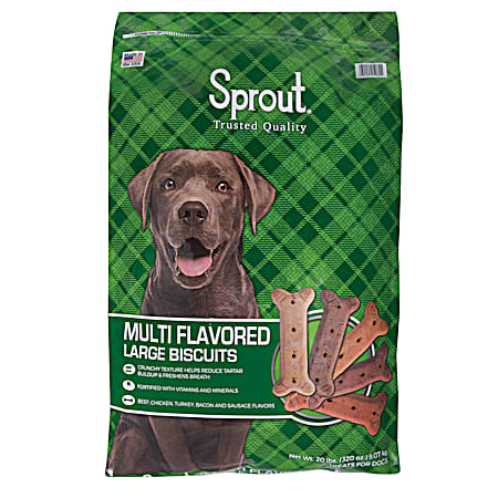 20 lb Large Multi Flavored Dog Biscuits