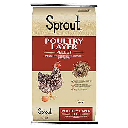 Poultry Layer Pellet Feed 50 lbs