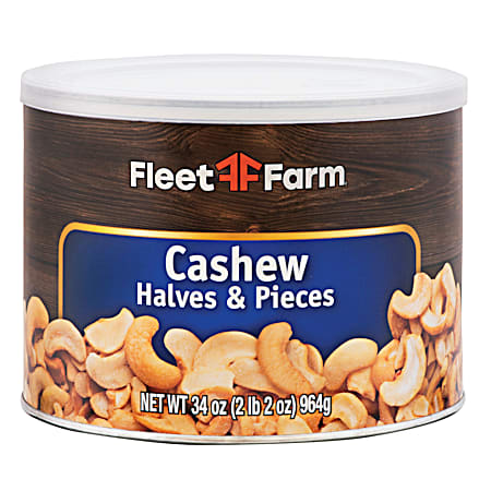 34 oz Cashew Halves & Pieces