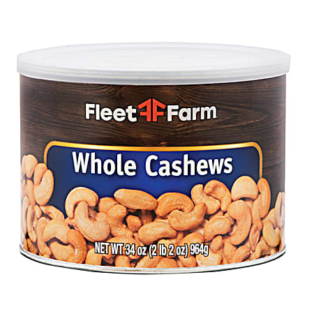34 oz Whole Cashews