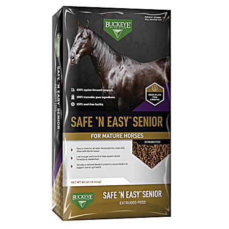 Safe 'N Easy Senior Extruded Horse Feed