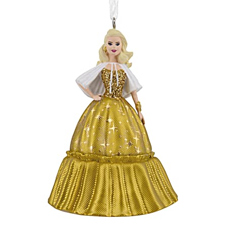 Holiday Barbie Resin Ornament