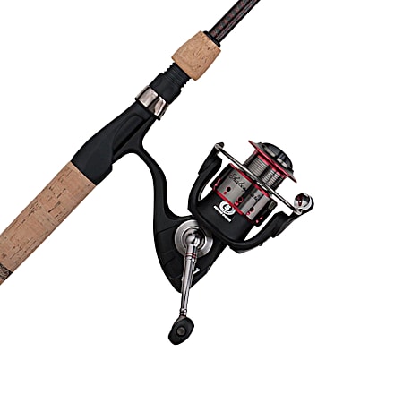 6 ft 6 in M 2-pc Red Elite Spinning Combo