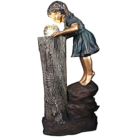 Girl at Well 32.5 in Outdoor Fountain