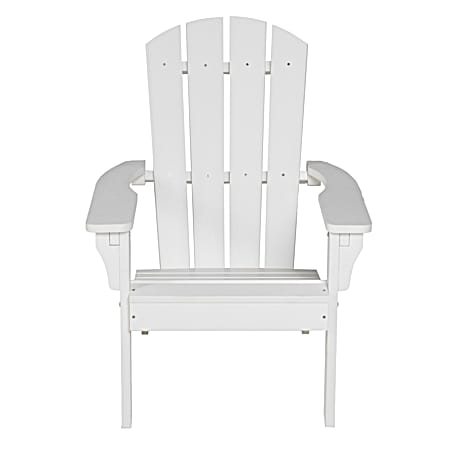 All-Weather White Poly Adirondack Chair
