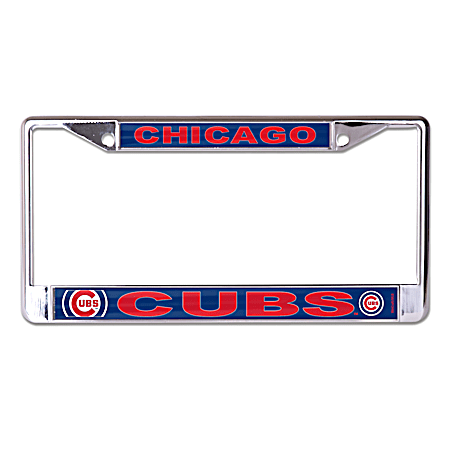Chicago Cubs Metal Mega License Plate Frame