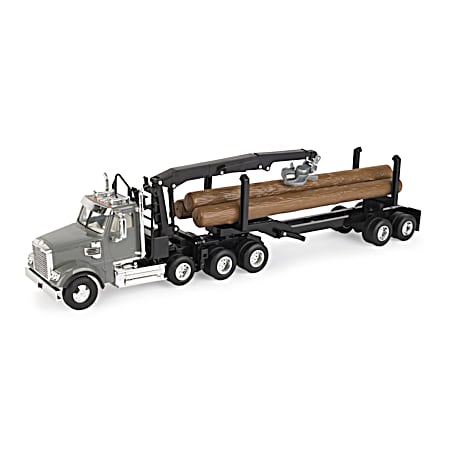 1/32 Scale Freightliner 122SD Logging Truck w/ Logging Trailer