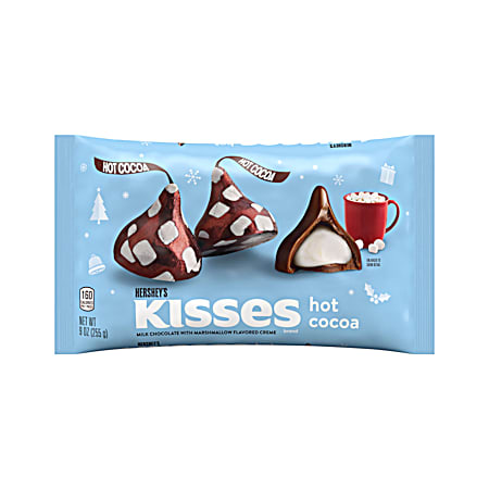 Kisses 9 oz Hot Cocoa Chocolate Candies w/ Marshmallow Creme
