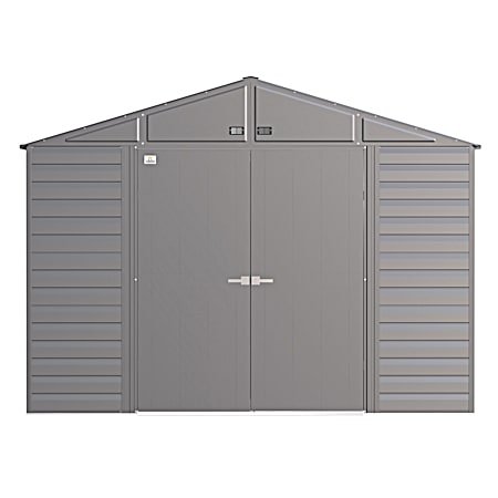 10 ft x 12 ft Charcoal Select Steel Storage Shed