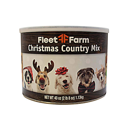 40 oz Country Mix Dog Nose Ornament Tin