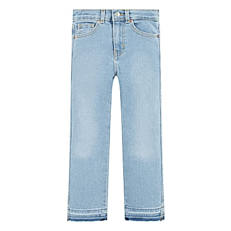 Little Girls' High Rise Ankle Straight Jeans