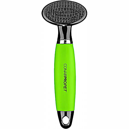 Small Green Slicker Brush for Cats & Dogs