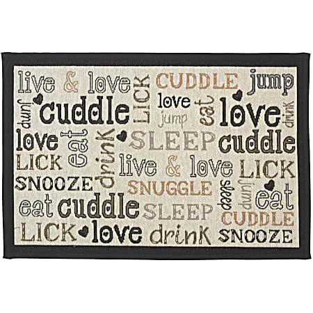 Cuddles Tapestry Pet Placemat