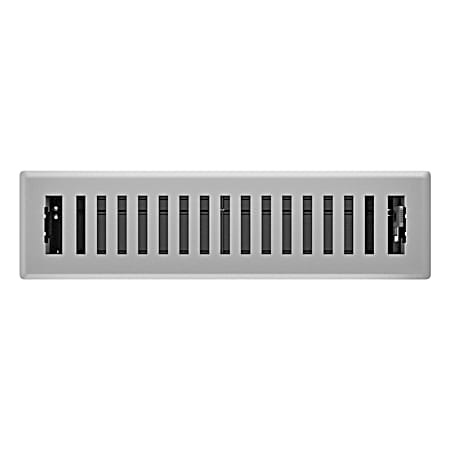 2.25 in. x 12 in. Grey Granite Montezuma Decorative Floor Register