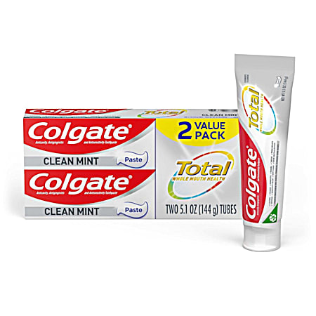 Total Clean Mint Gum Health Toothpaste Twin Pack
