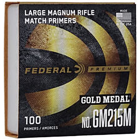 Premium Gold Metal Match Large Mag Rifle Primer - 100 Ct.