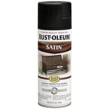 12 oz Stops Rust Satin Enamel Spray