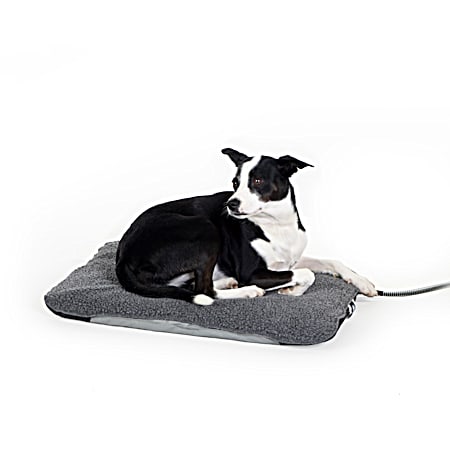 Lectro-Soft Gray Outdoor Heated Pet Bed