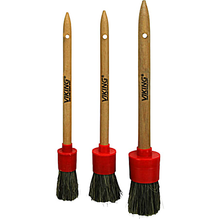 Viking Red & Black Premium Detailing Brush