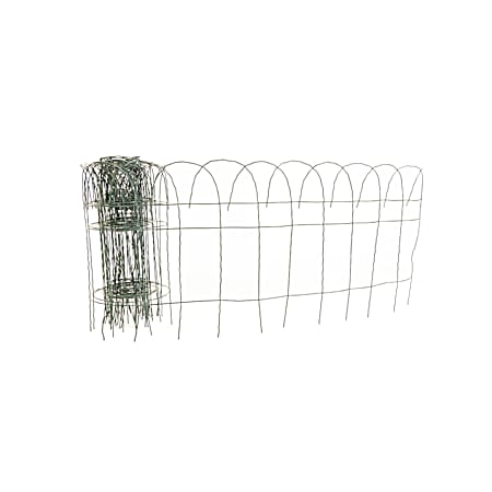 White Arched Top Fence Roll