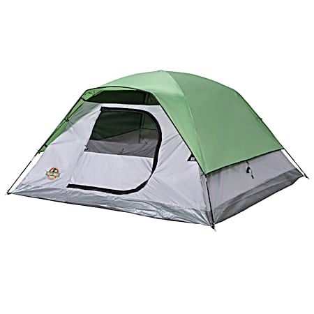 4 Person Green Clip & Camp Dome Tent