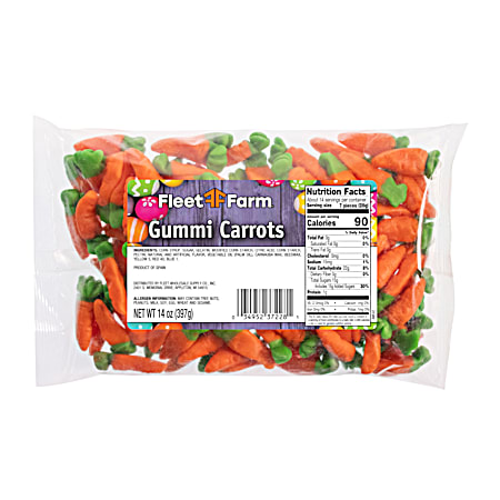 14 oz Gummi Carrots