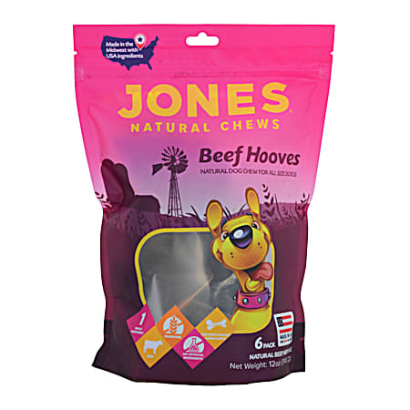 Beef Hooves Natural Dog Chews - 6 Pk.