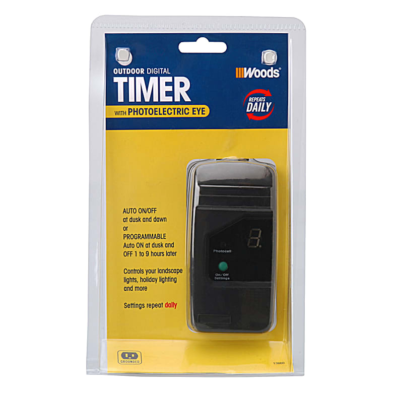 Light Timer Select Twin - 2-Outlet Outdoor Light-Sensing Countdown Timer by  Stanley at Fleet Farm