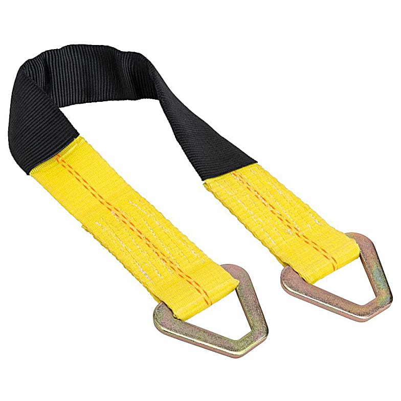 6 Tons 2 Layer Heavy Duty Car Recovery Tow Rope Strap w/ Hooks 20FT Towing  Cable