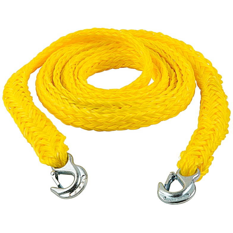Tow Strap with Hooks Vehicle Heavy Duty Recovery Rope 13000 lb For  Emergency Car