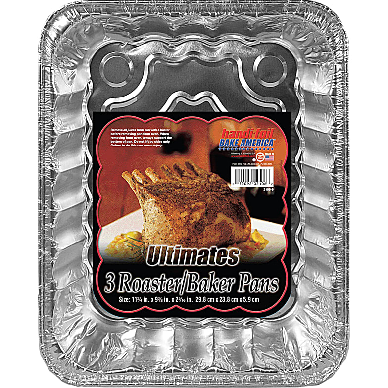 Handi Foil Eco-Foil Ultimates Roaster/Baker Pans - 3 pans