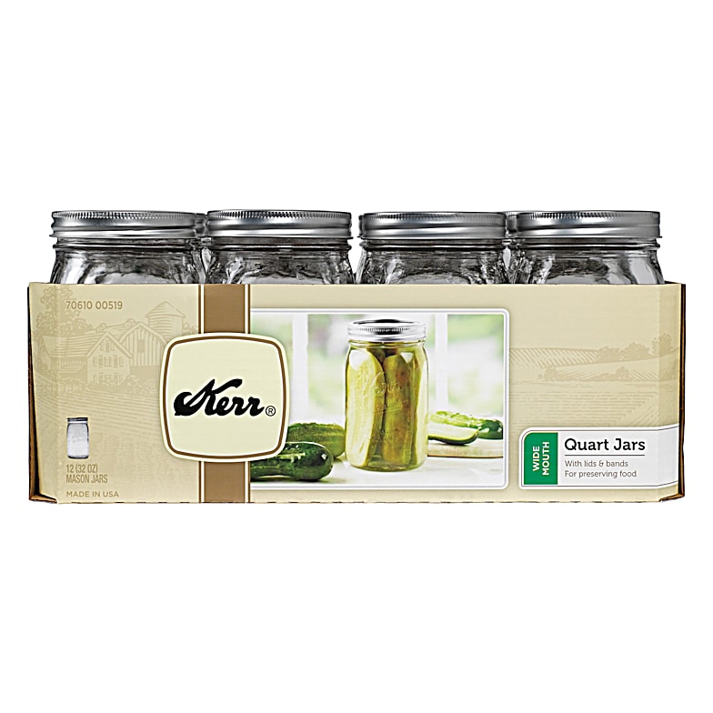 Wide Mouth Glass Quart Canning Jars by Country Classics at Fleet Farm