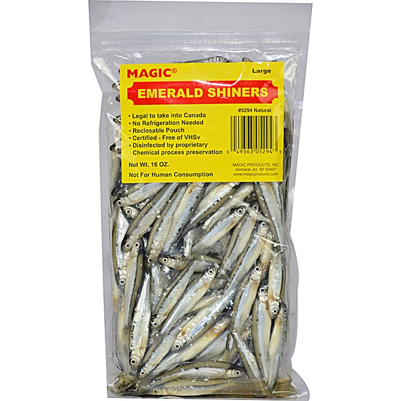 Magic Products Preserved Emerald Shiners Ct.), Soft Plastic Lures -   Canada