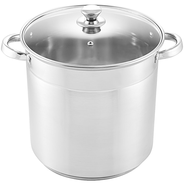 21 Qt Black Large Stock Pot w/Lid by Granite-Ware at Fleet Farm