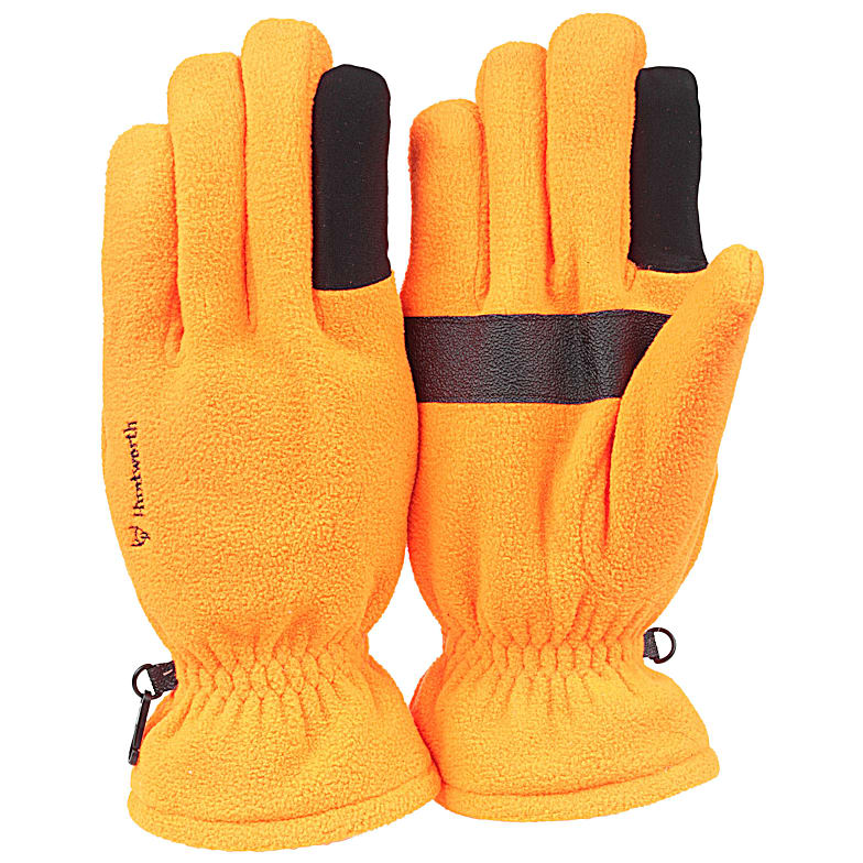 blaze orange hunting mittens