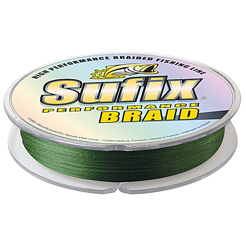Sufix Performance Braid Fishing Line - 150 Yards and 20 Pound Test - Green
