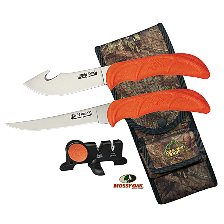 Razor-Lite Orange Folding Knife w/ Sheath by Outdoor Edge at Fleet Farm