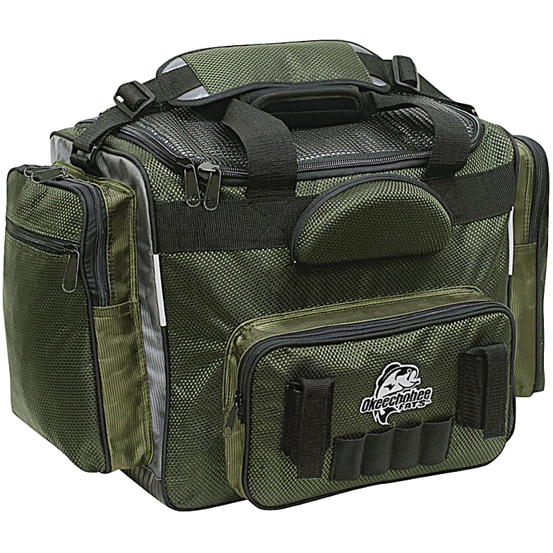 Osage River 1127466 Elite Ripstop Fishing Tackle Bag with 3 Tackle  Boxes, Olive 
