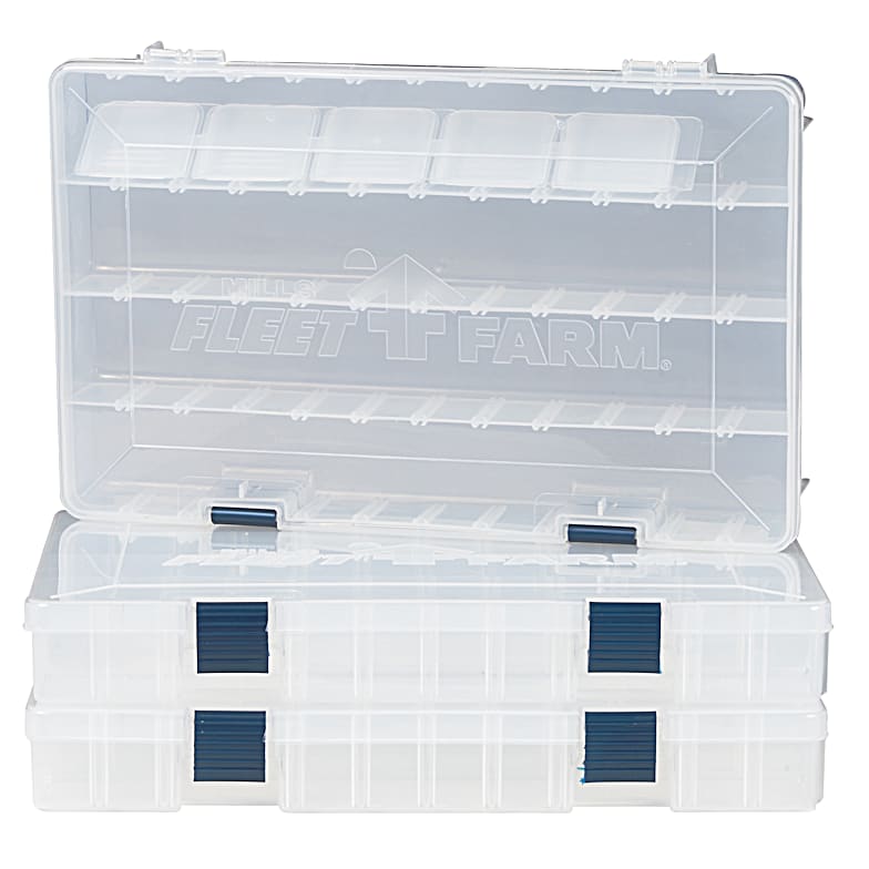Tackle Box 6 Trays Plano Fishing Hip Roof Large Organized Storage Cup  Holder New