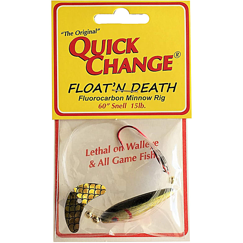 Rainbow Float'n Death Wing Blade Minnow Rig by Quick Change at Fleet Farm