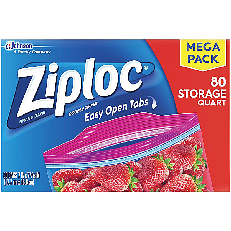 Ziploc Storage Bags, Gallon, Mega Pack, 150 ct (2 Pack, 75 ct
