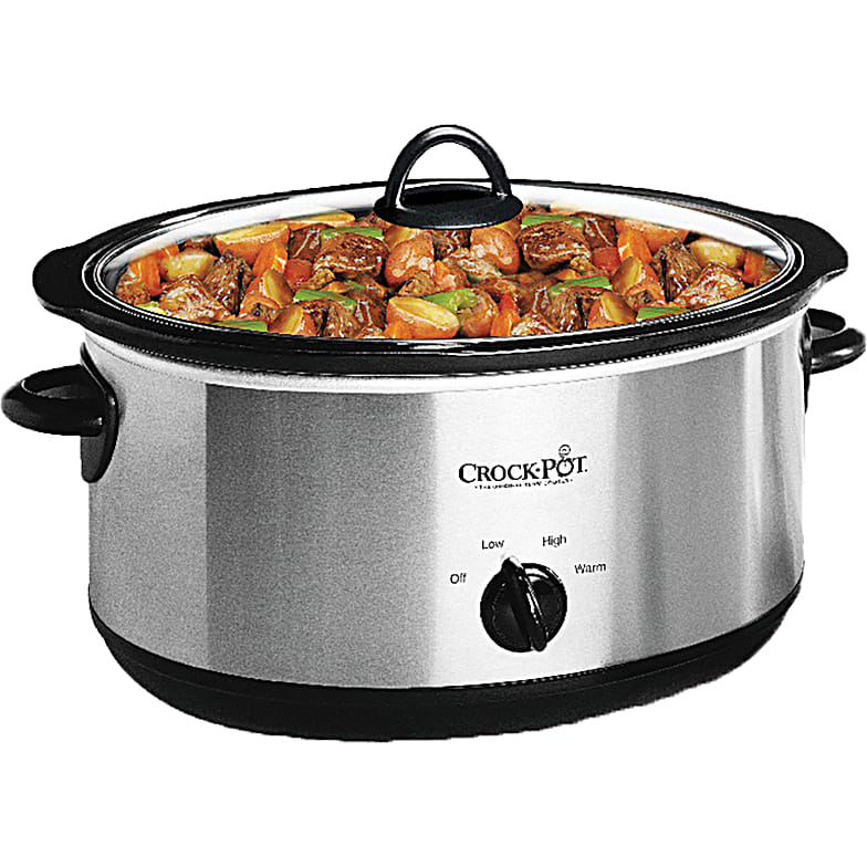 6 qt Stainless Steel Set & Forget Programmable Slow Cooker w/Spoon/Lid by Hamilton  Beach at Fleet Farm