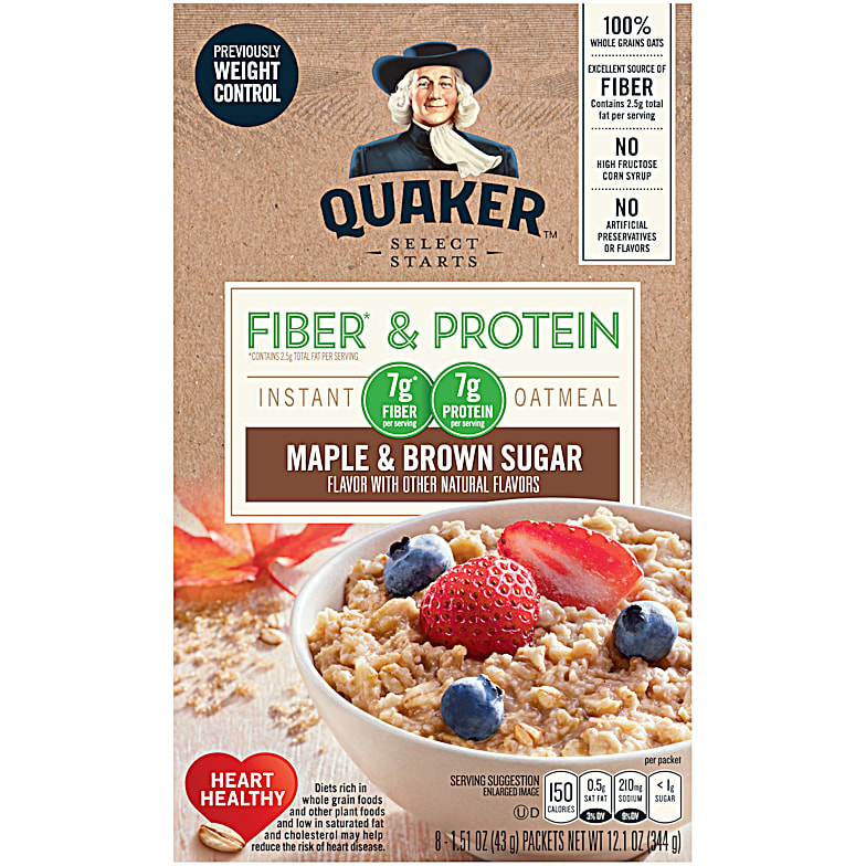 9.8 oz 100 Calories Maple & Brown Sugar Instant Oatmeal by BETTER OATS at  Fleet Farm