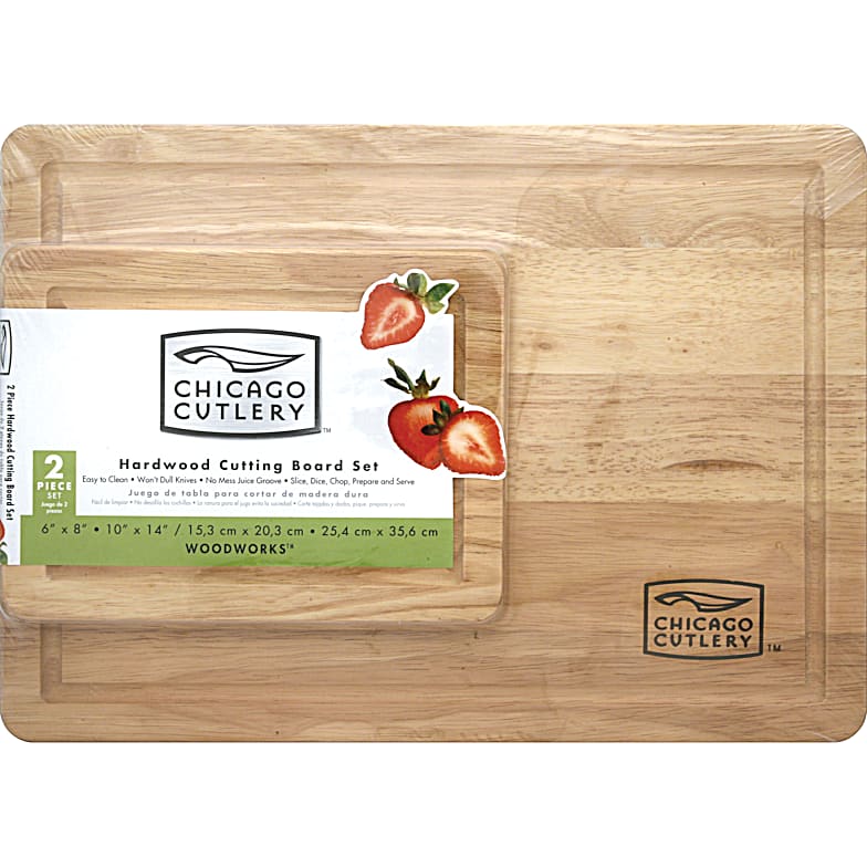 FARBERWARE Large Cutting Board With Juice Grooves 2 packs