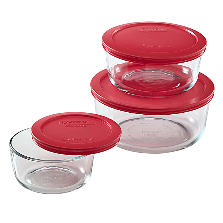 4 pc Clear/Blue Total Solution Glass Pyrex Food Storage Set by SnapWare at  Fleet Farm