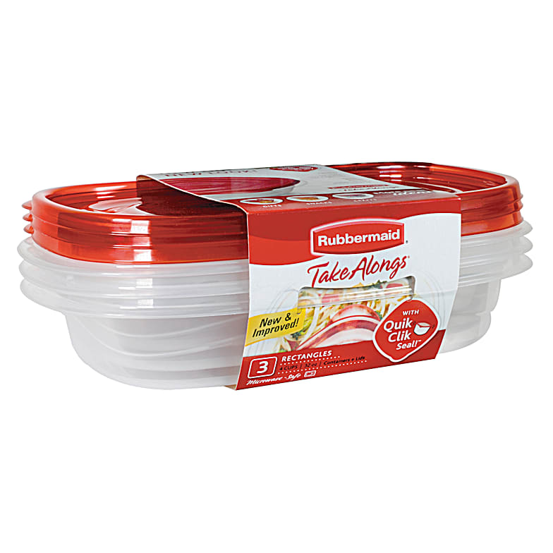 Rubbermaid 3.2-Cup TakeAlongs Round Bowl Set (4-Pack