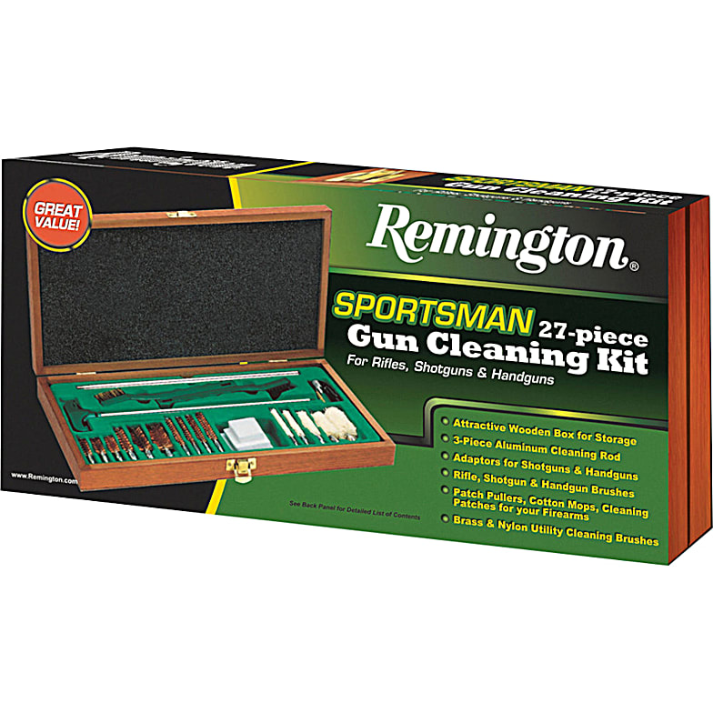 CT GUN LLC - Just In Universal Gun Cleaning Kit With Wood Box and Stand